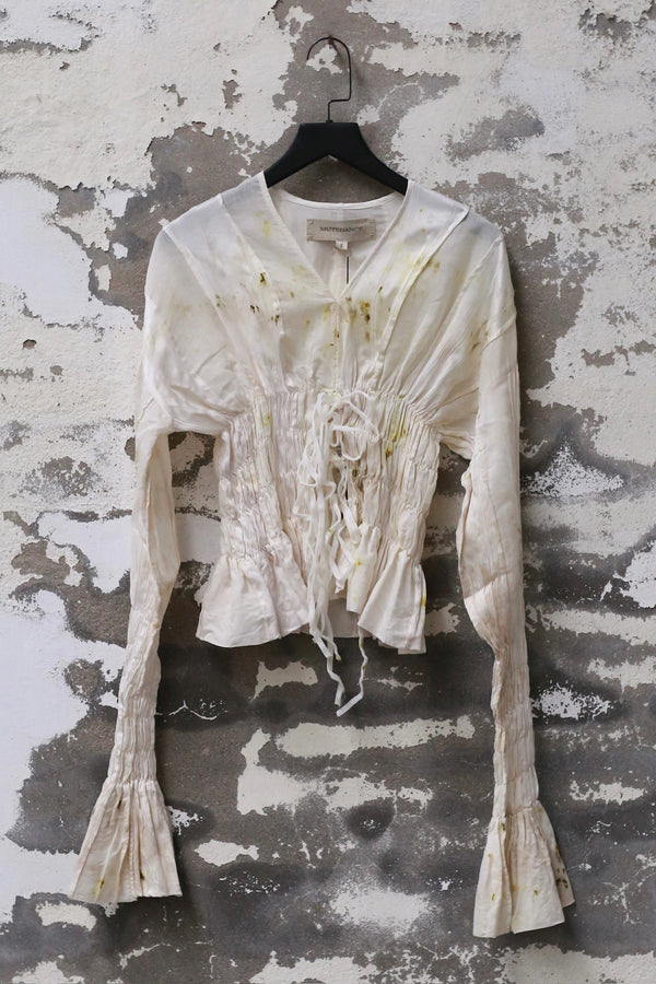 Mutedance 25 Spring/Summer Pleated Waist Long Sleeve Top MD-MD25SS03-HOARY